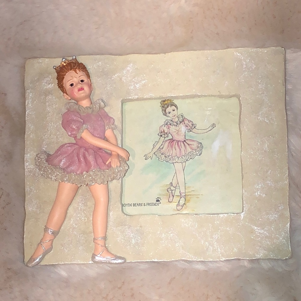 Boyds Yesterdays Child Dollstone Melissa The Ballet Dance Picture Frame